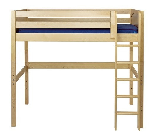 Dawson Natural High Twin Loft Bed Front View