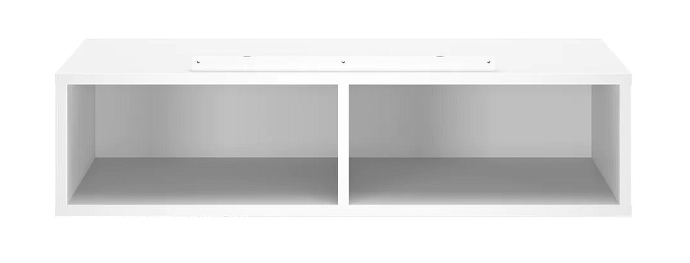 Crystal White Optional Single Under Bed Storage Cubby Front View