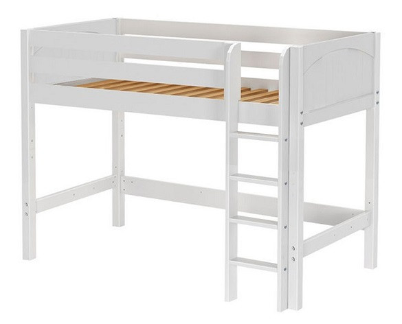 McQwinn White Twin Junior Loft Bed