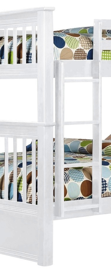 Brockton White Optional Short Vertical Ladder for Twin over Twin or Full over Full sizes