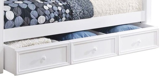 Beatrice White Optional Twin Storage Trundle