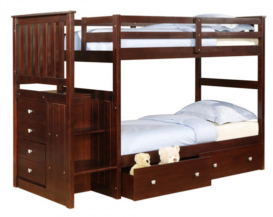 Weatherford Twin over Twin Stairway Bunk Bed