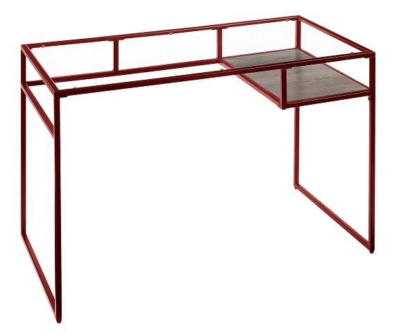 Wilber Hall Metal Desk Red