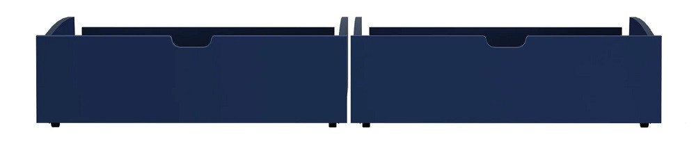 Braxton Blue Optional Set of 2 Storage Drawers Front View
