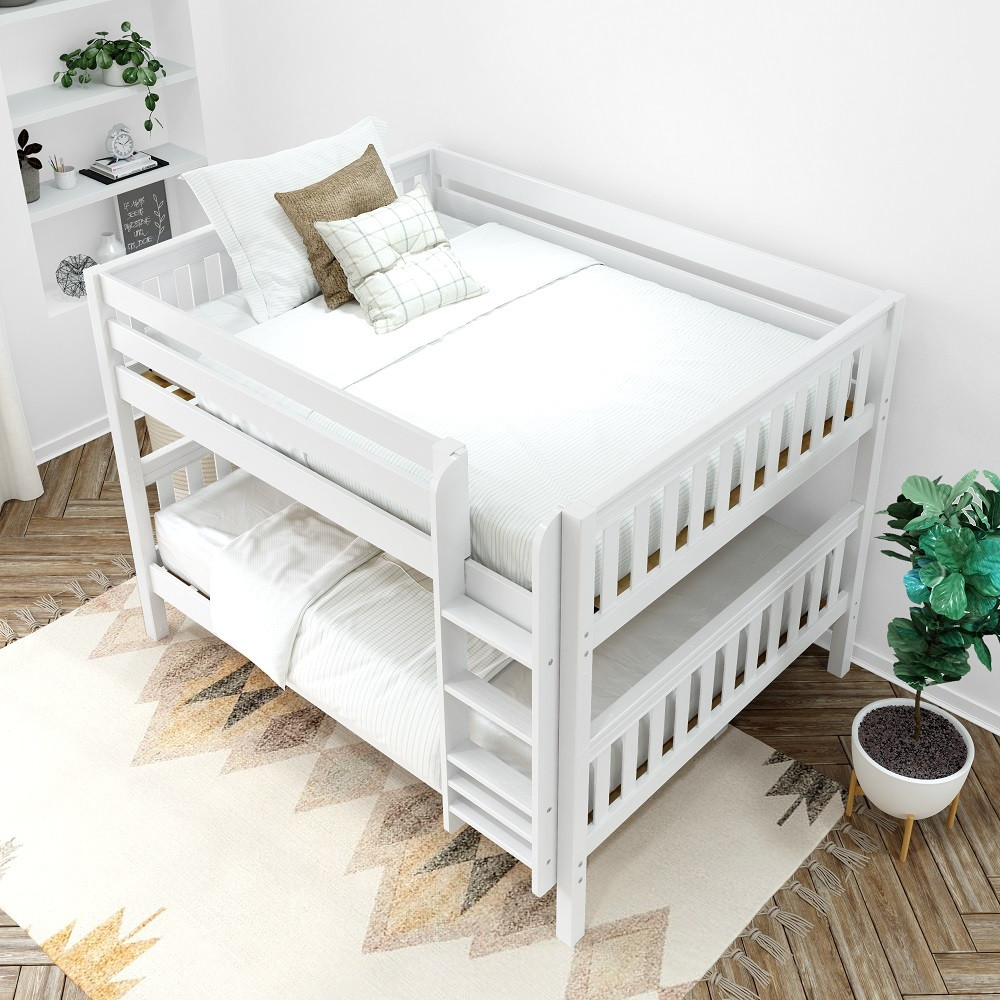 Penn Low White Queen Bunk Bed Top View Room