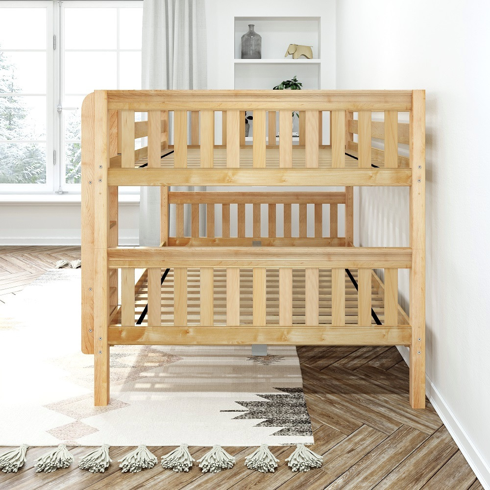 Penn Low Natural Queen Bunk Bed Right End View Room
