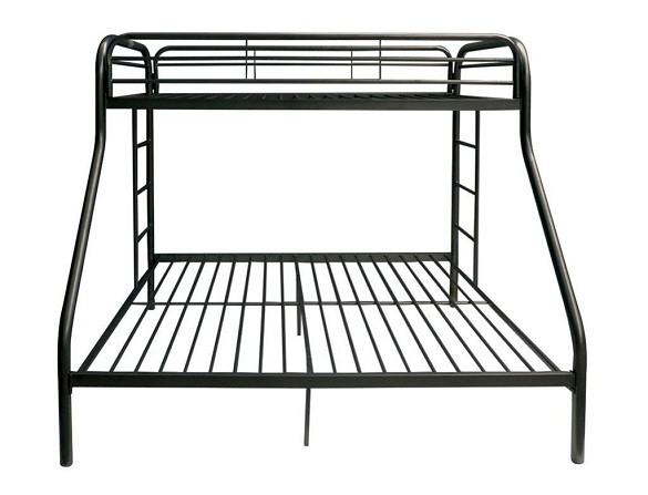 Kenosha Black Twin over Queen Bunk Bed Front View