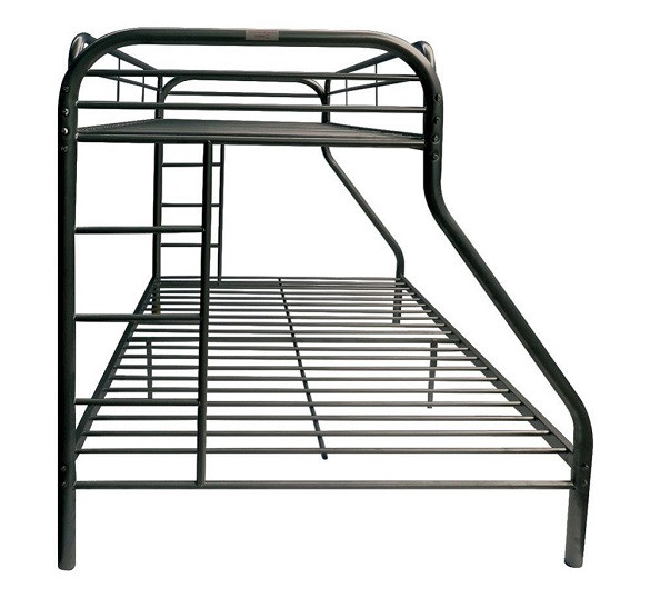 Kenosha Black Twin over Queen Bunk Bed Side View