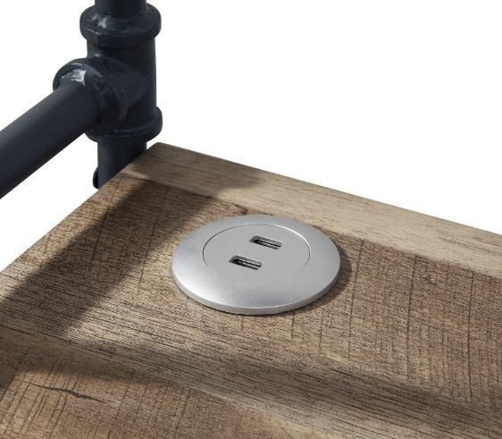 Big Sur 4 Shelf Bookcase USB Port Detail