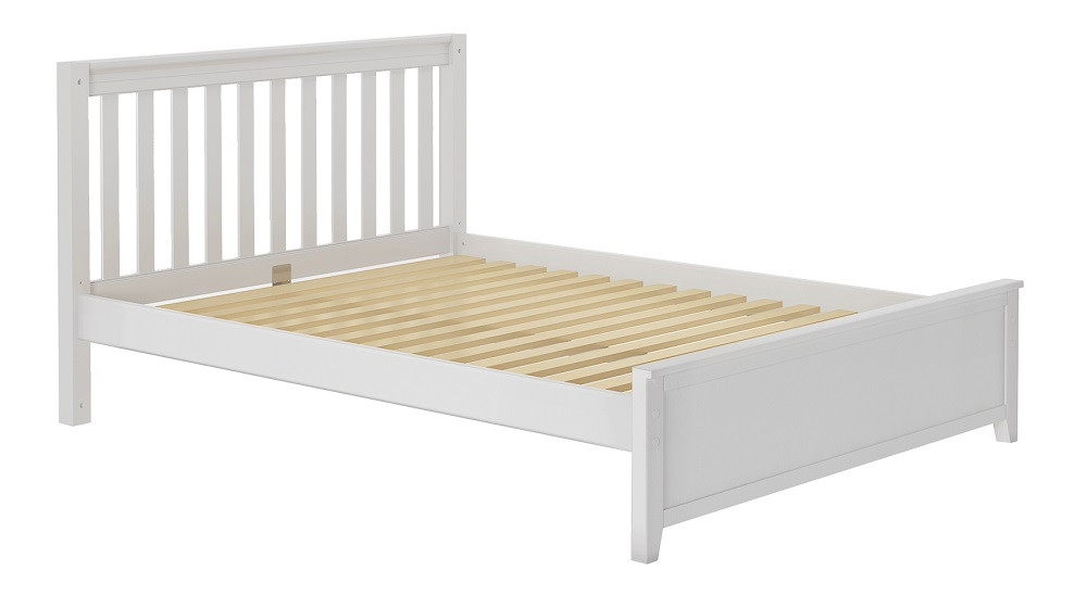 Crystal White Queen Bed No Mattress