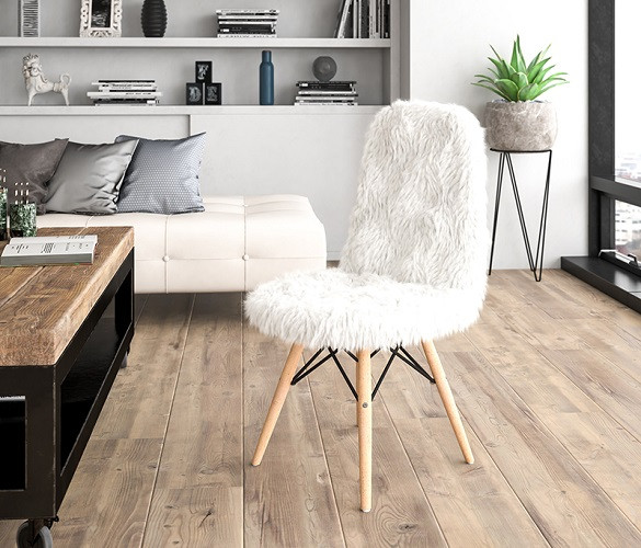 White Yeti Faux Fur Teen Chairs Room