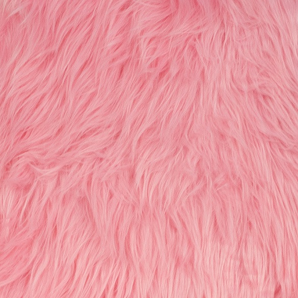 Light Pink Yeti Faux Fur Teen Chairs Fabric and Color Detail