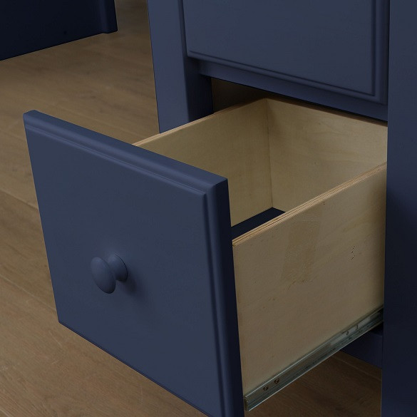 Baldwin Blue Full over Full L Shaped Bunk Beds Drawer Detail