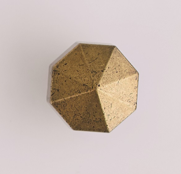 Antoinette White and Gold Desk Knob Detail