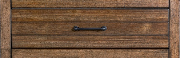 Cinnamon Ranch Kids Dresser Finish and Hardware Detail