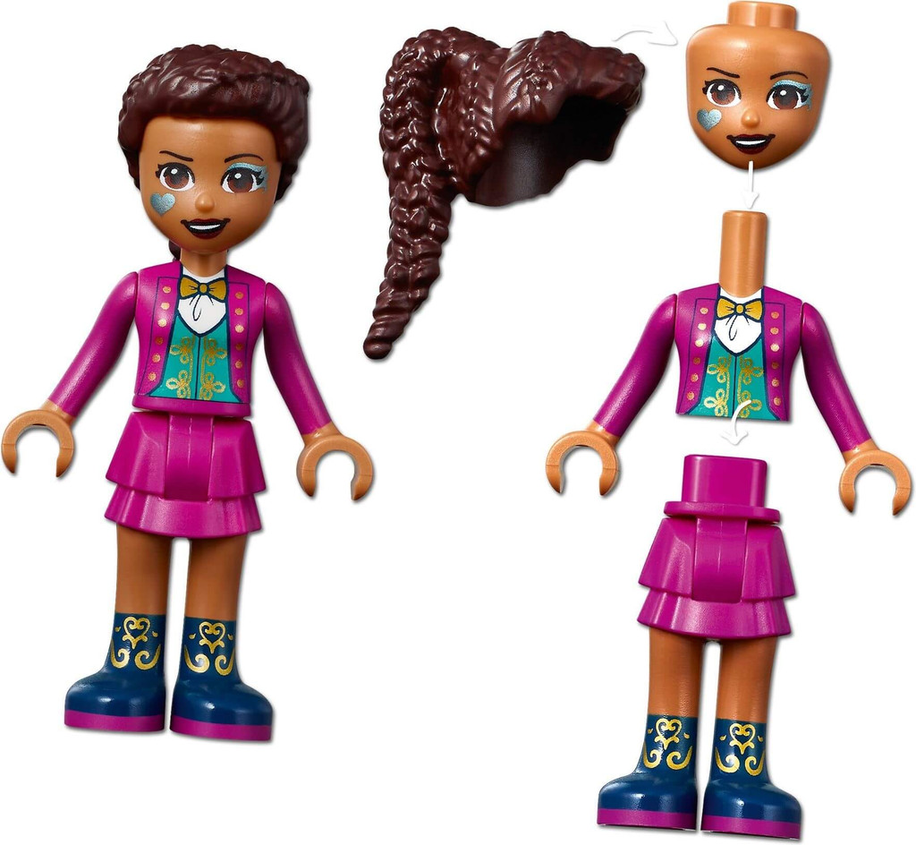 Lego Friends Magical Funfair Roller Coaster 41685 minidoll assembly