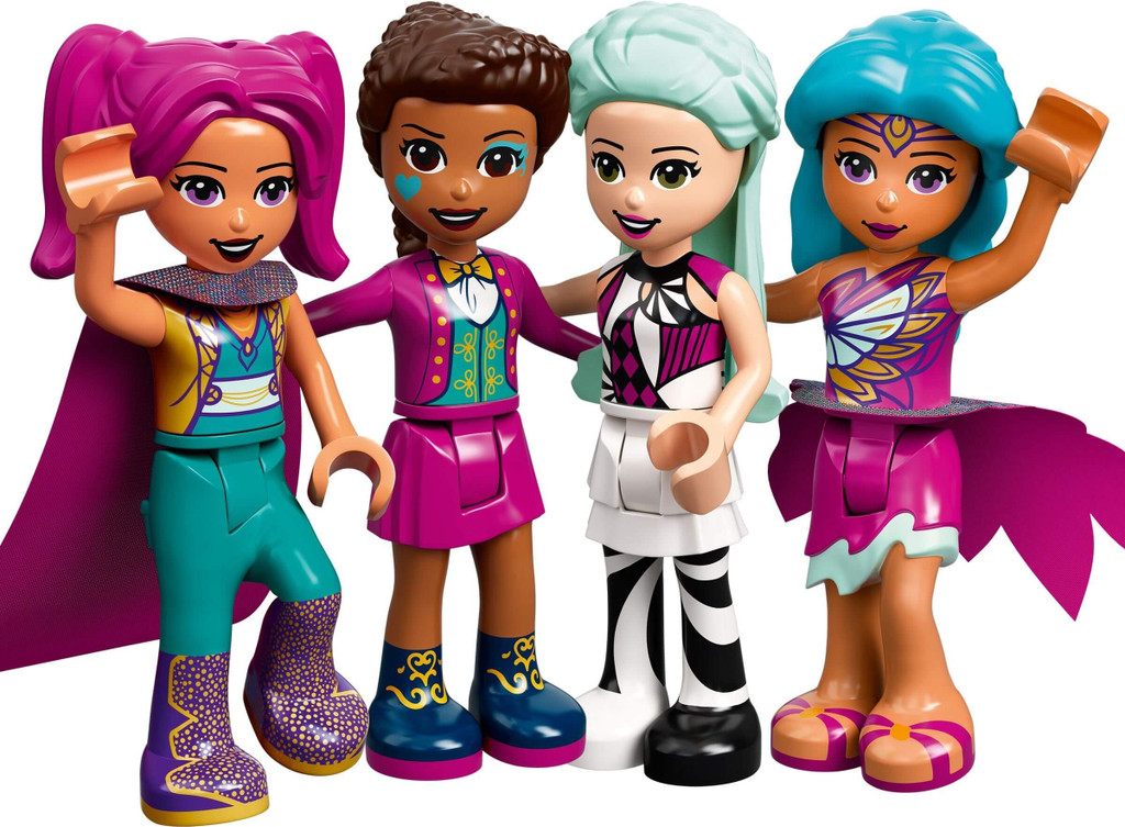 Lego Friends Magical Funfair Roller Coaster 41685 minidolls group hug