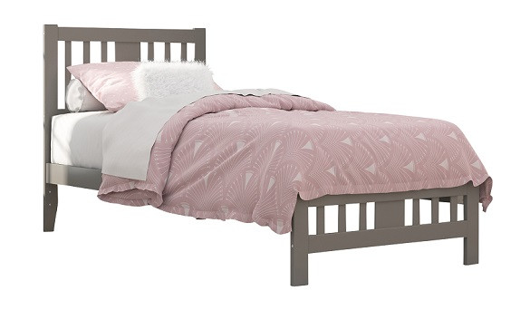 Elba Gray Twin XL Platform Bed Frame