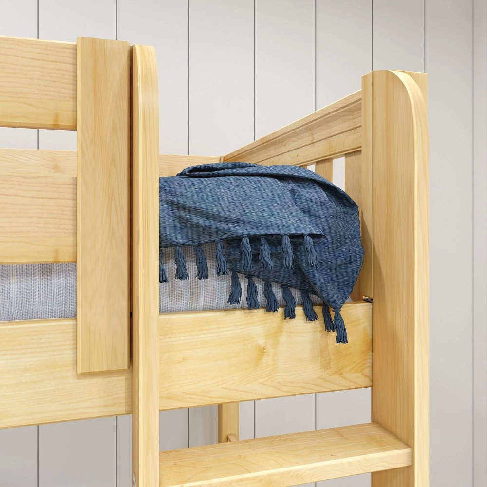 Washburn Natural Queen Size Loft Beds for Adults Ladder Opening Detail