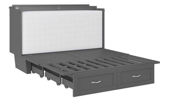Fontana Gray Queen Murphy Bed Unfolded Step 3