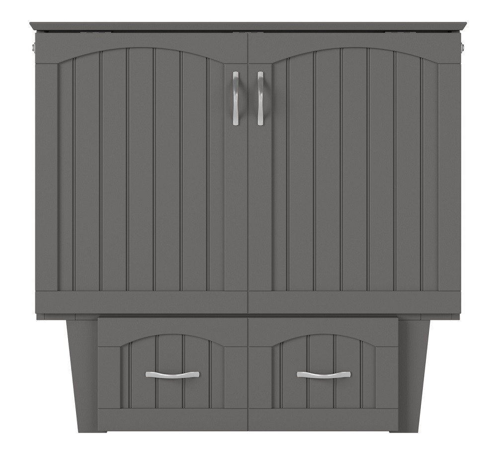 Fullerton Gray Murphy Twin Bed Front View