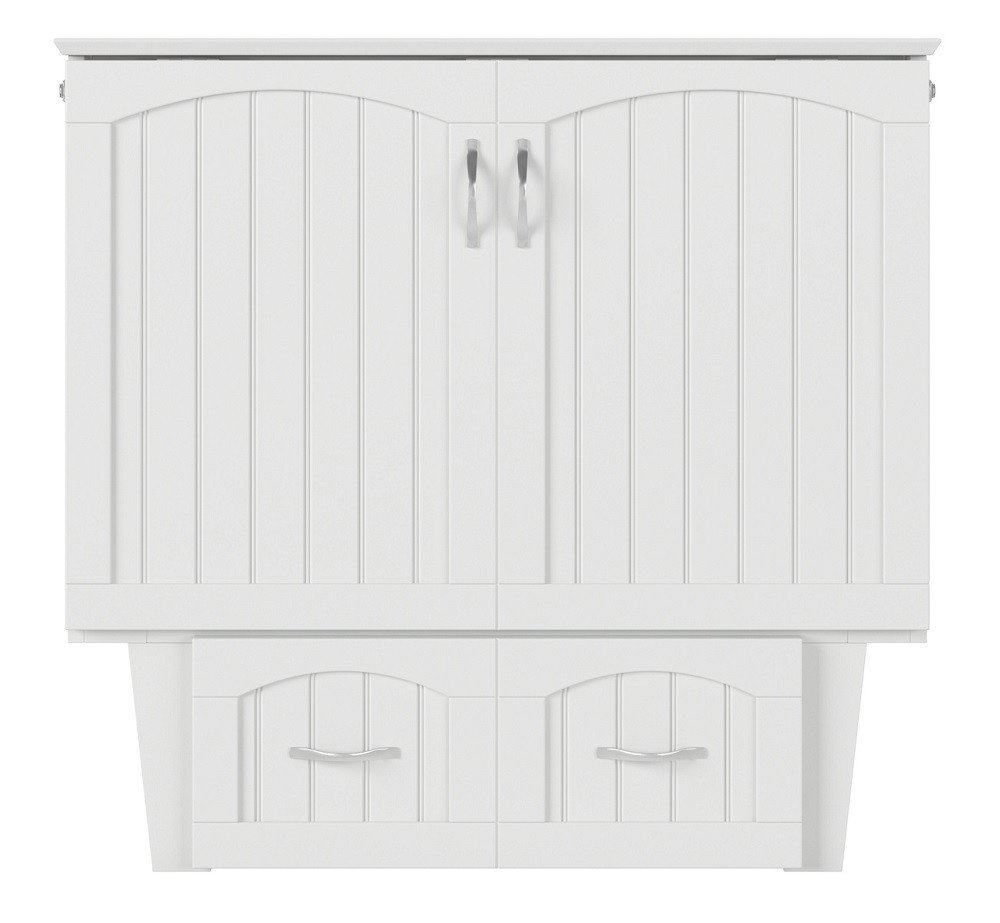 Alameda White Murphy Twin Bed Front View