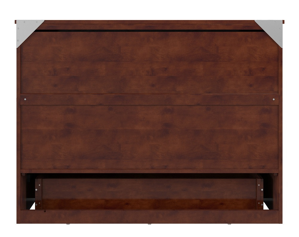 Whittington Walnut Full Size Murphy Bed Back View