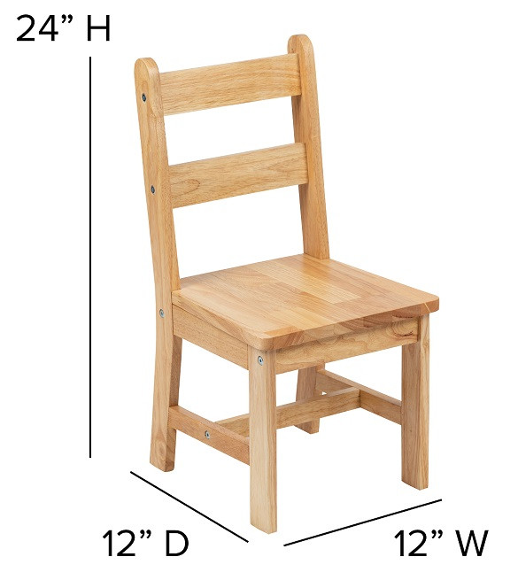 Cameron Natural Kids Chair Dimensions