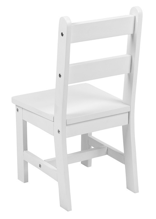 Cameron White Kids Chair Back View