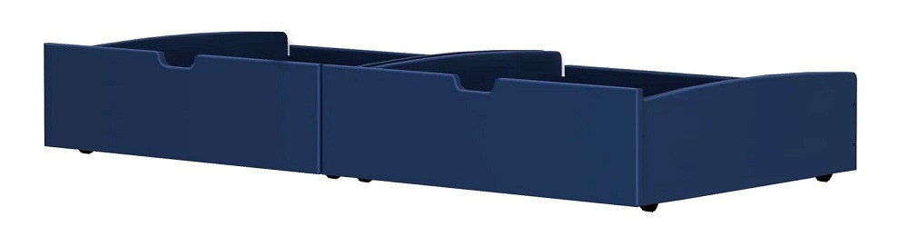 Braxton Blue Optional Set of 2 Storage Drawers Angled View