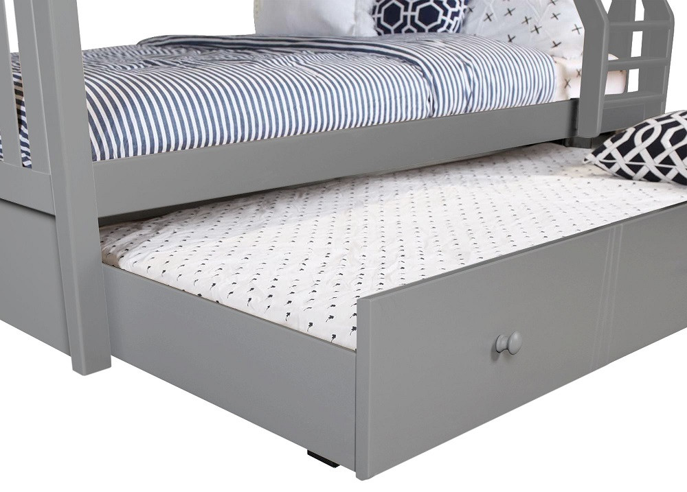 Rylan Gray Optional Twin Storage Trundle shown with Mattress