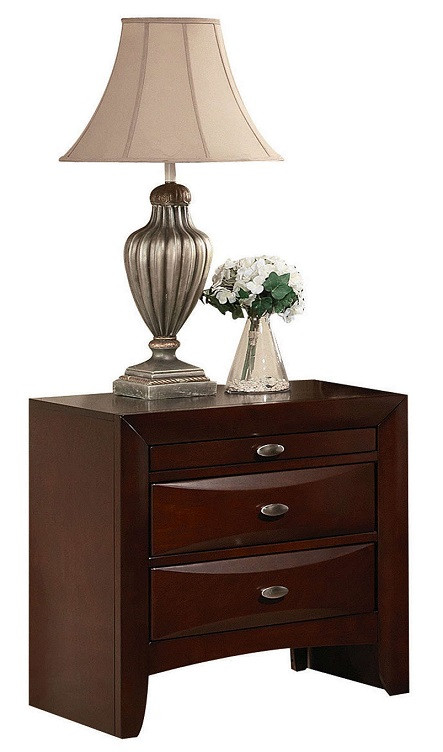 Manville Espresso 2 Drawer Nightstand