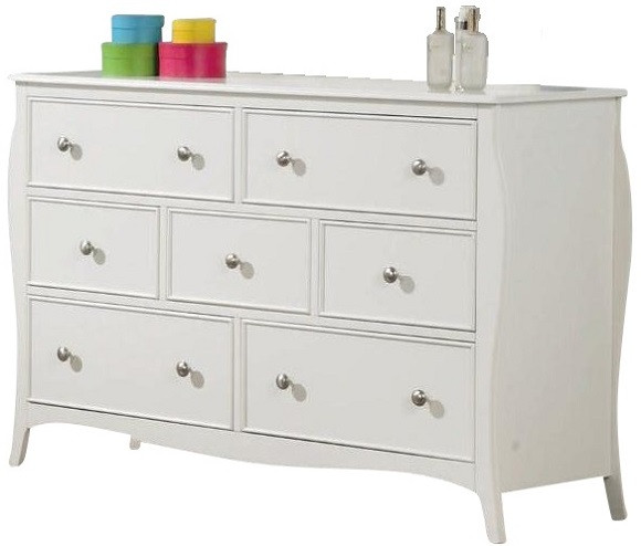 Alberta White 7 Drawer Dresser