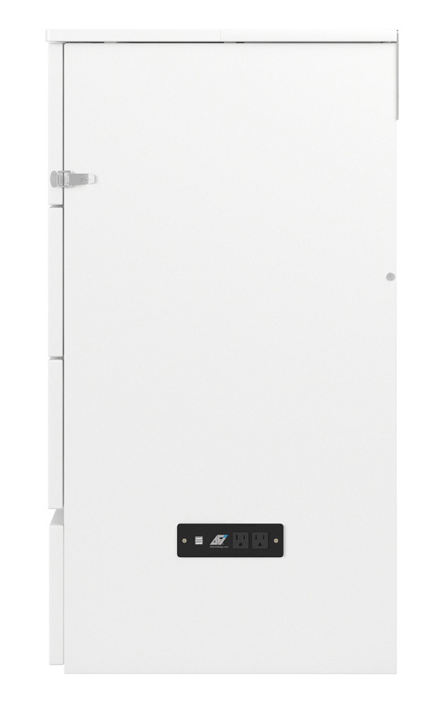 Colette White Queen Murphy Bed Side View