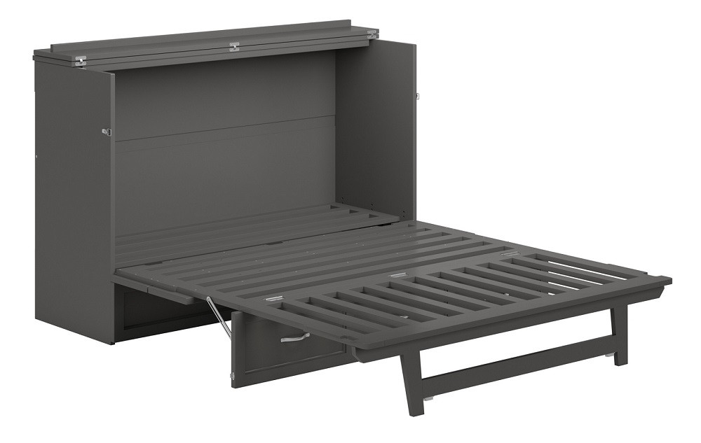 Ashbury Grey Queen Murphy Bed Frame only Fully Extended