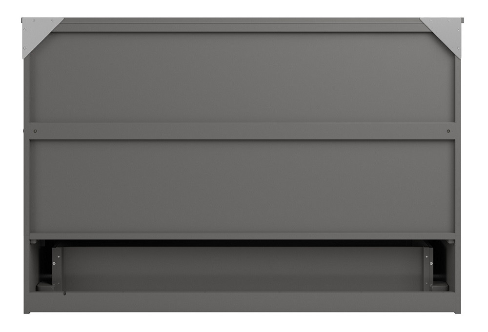 Ashbury Grey Queen Murphy Bed Back View