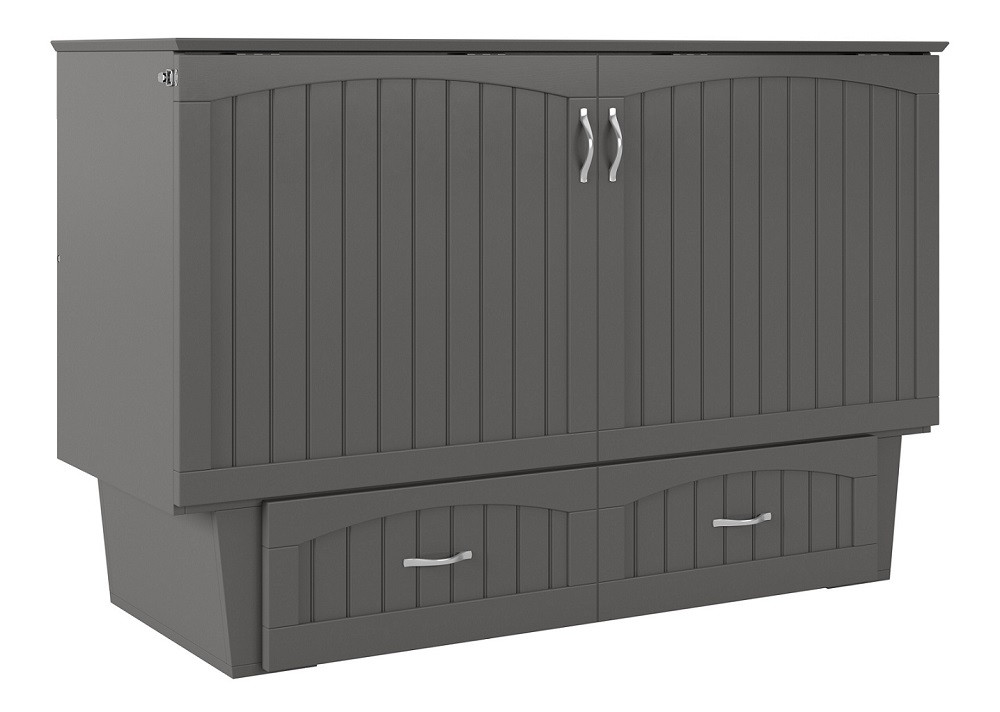 Fullerton Gray Murphy Queen Bed Angled View