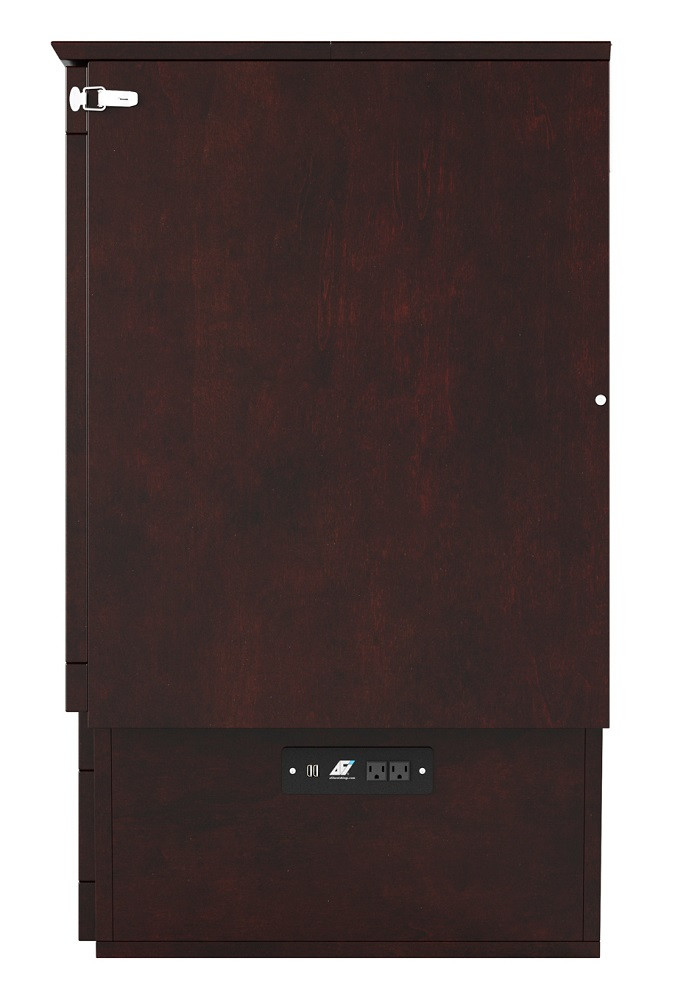Rowley Espresso Murphy Queen Bed Side View