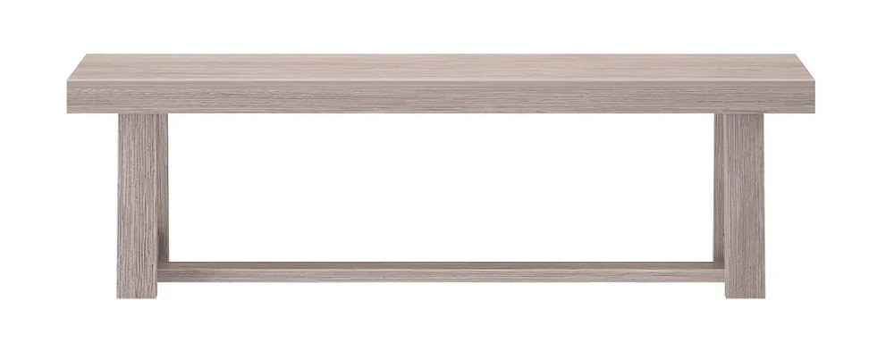 Riley Wirebrush Seashell Dining Room Bench Front View