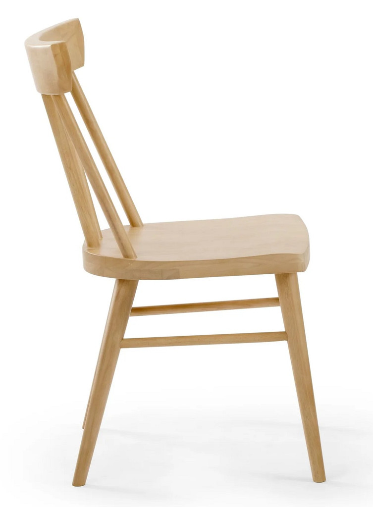 Lancaster Natural Dining Room Chairs Side View