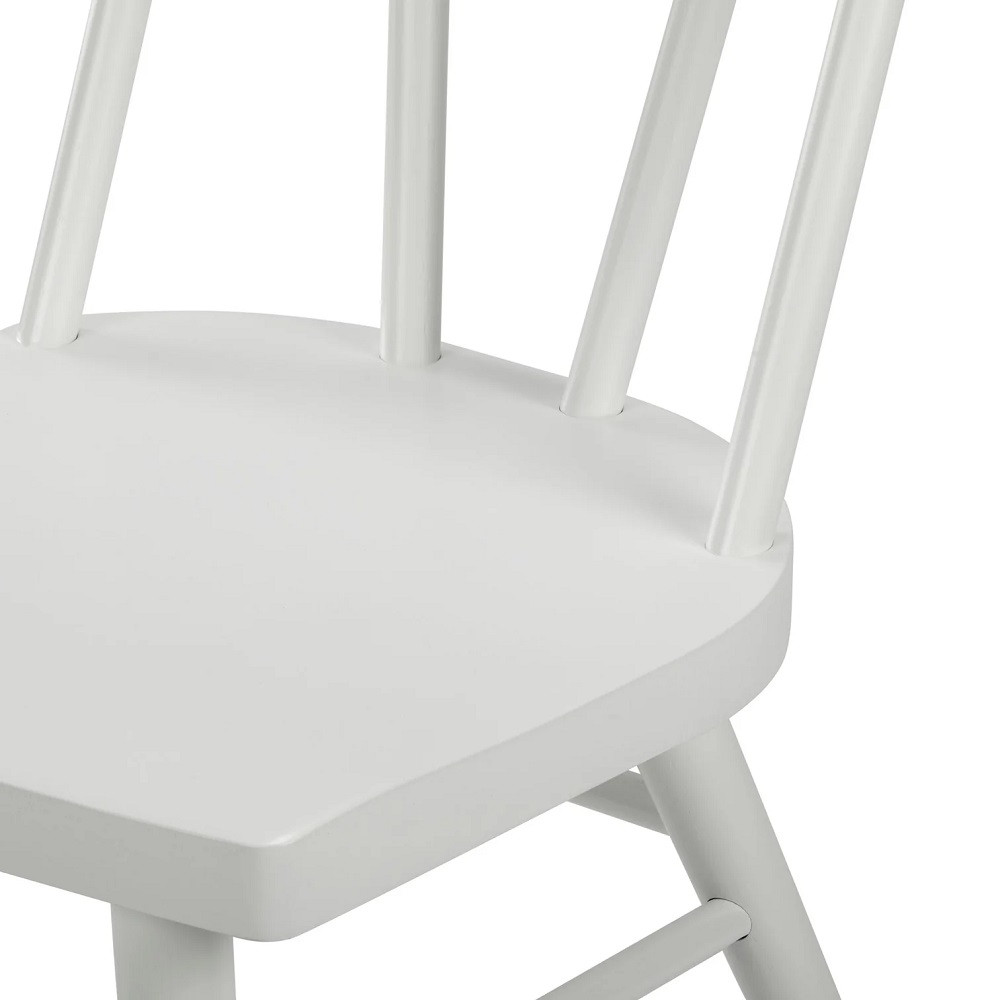 Lancaster White Dining Room Chairs Seat Detail