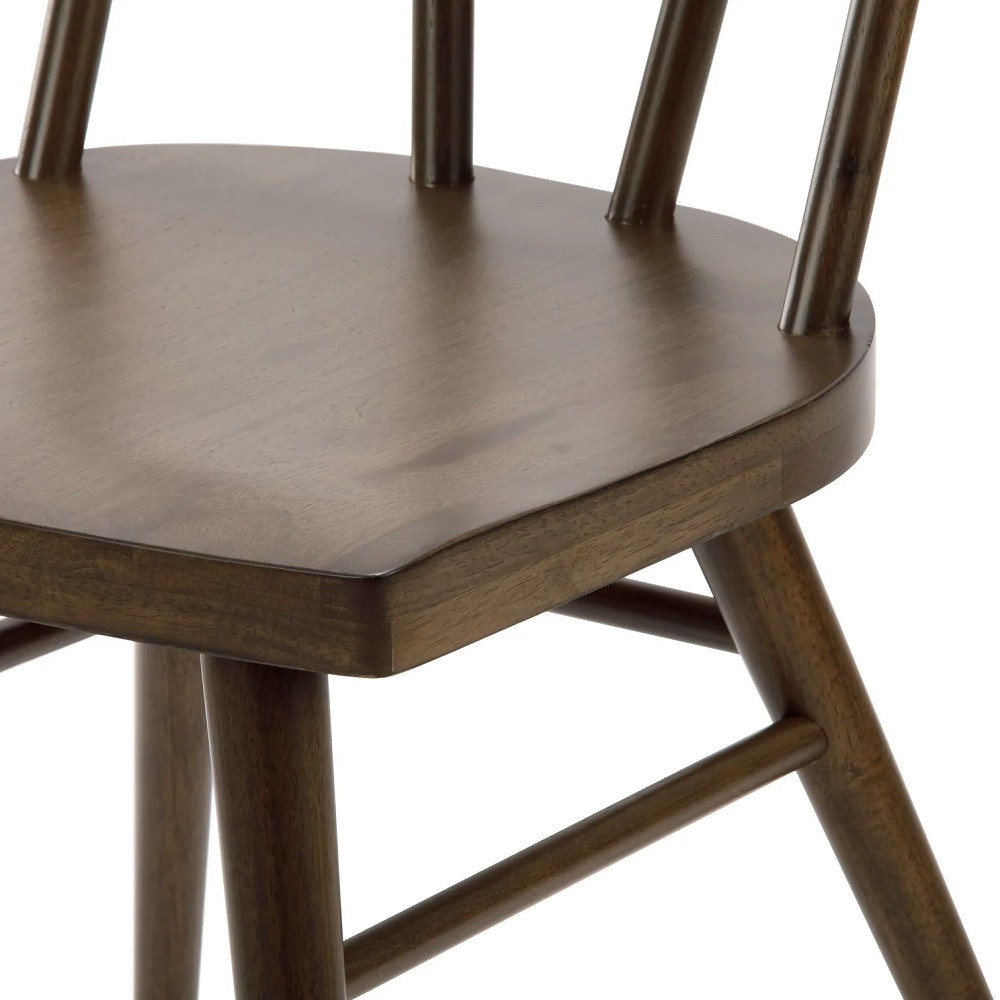 Lancaster Walnut Dining Room Chairs Seat Detail
