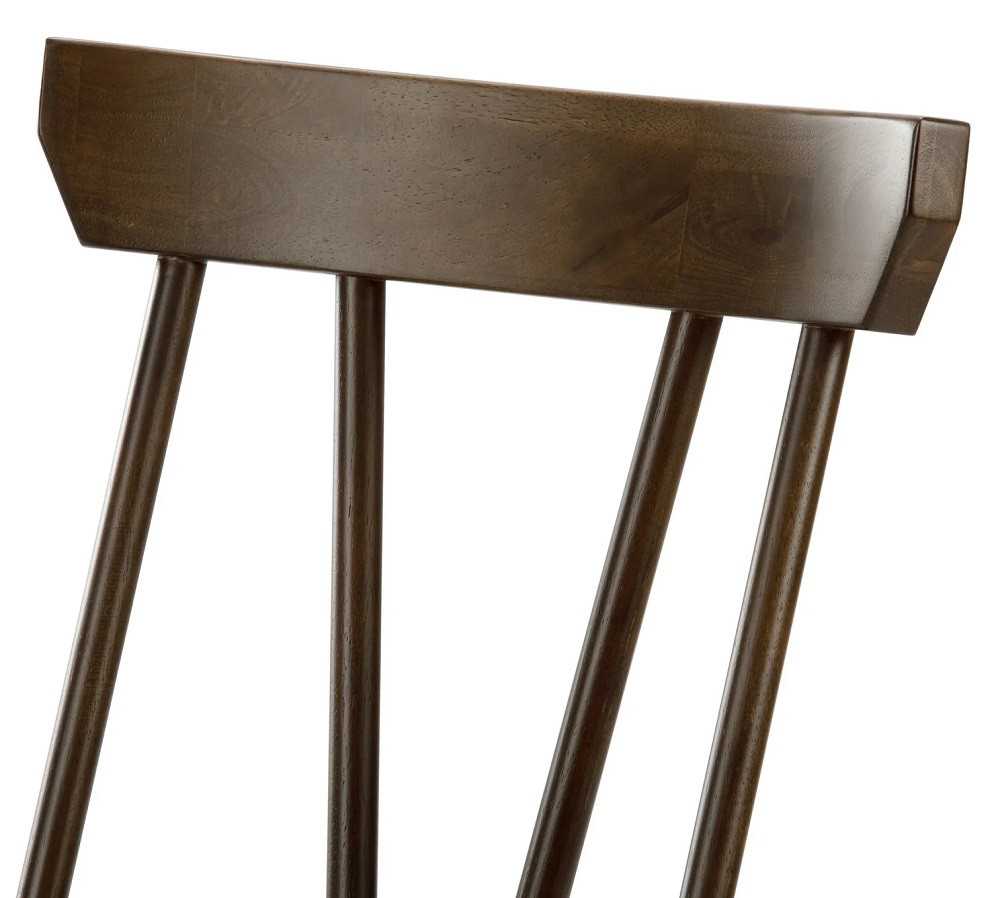 Lancaster Walnut Dining Room Chairs Back Detail