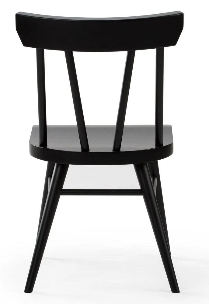 Lancaster Black Dining Room Chairs Back View