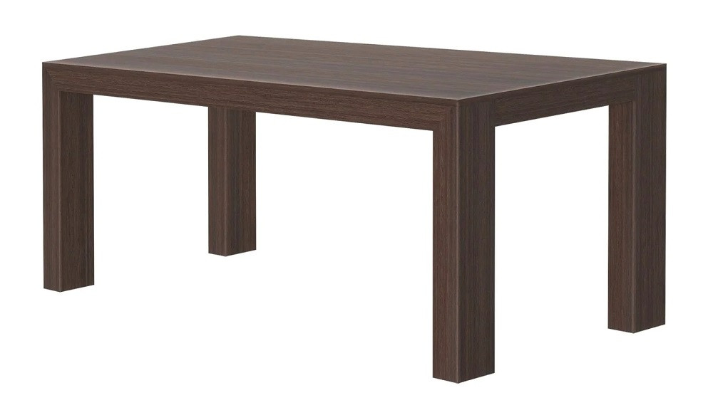 Rockport Distressed Walnut Dining Table Angled View