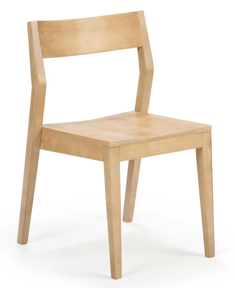 Ewald Natural Dining Chairs Angled View