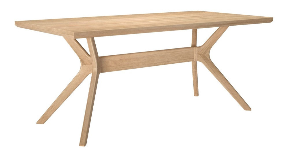 Ducati Natural Modern Dining Table Angled View