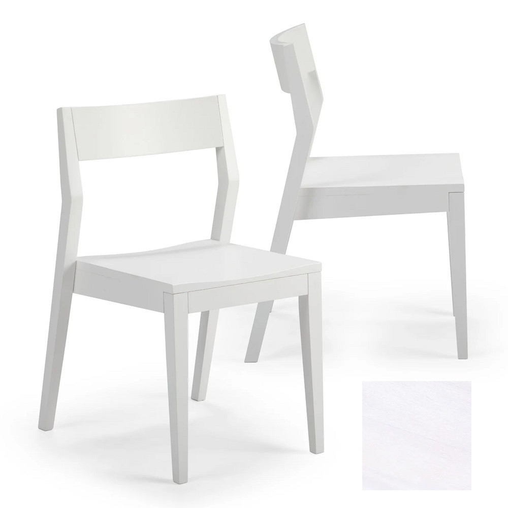 Ewald White Dining Chairs