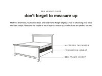 Ashley bed height guide