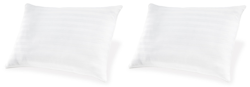 Zephyr 2.0 White Cotton Pillow angle image of 2 pillows